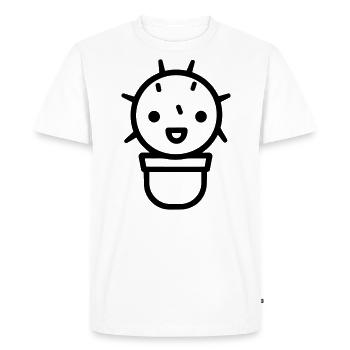 Cactus - T-shirt Premium bio Homme - blanc - Devant - Nico (187cm)