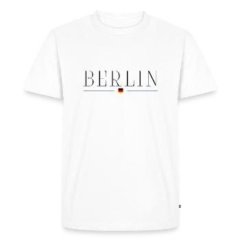 J’adore Berlin, Allemagne - T-shirt Premium bio Homme - blanc - Devant - Nico (187cm)