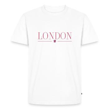 T-shirt design de style londonien - T-shirt Premium bio Homme - blanc - Devant - Nico (187cm)