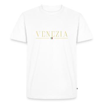 Venise Venezia Italia Italie - T-shirt Premium bio Homme - blanc - Devant - Nico (187cm)