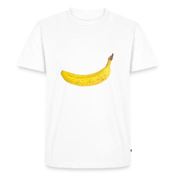 légumes banane fruit banane légume fruits12 - T-shirt Premium bio Homme - blanc - Devant - Nico (187cm)