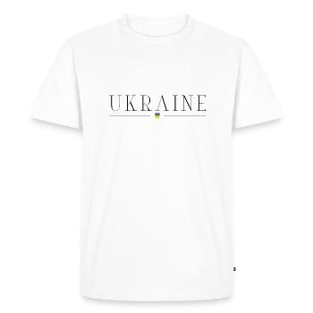 T-shirt d’élégance de l’Ukraine - T-shirt Premium bio Homme - blanc - Devant - Nico (187cm)