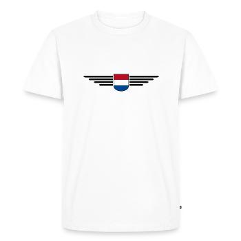 Pays-Bas Fan Outfit Design T-Shirt - T-shirt Premium bio Homme - blanc - Devant - Nico (187cm)