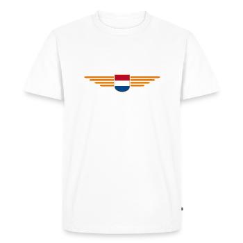 Pays-Bas Fan Outfit Design T-Shirt - T-shirt Premium bio Homme - blanc - Devant - Nico (187cm)