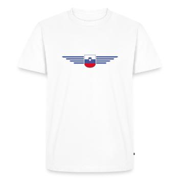 Design slovène élégant - T-shirt Premium bio Homme - blanc - Devant - Nico (187cm)