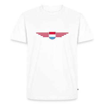 Design de t-shirt luxembourgeois pour les fans - T-shirt Premium bio Homme - blanc - Devant - Nico (187cm)