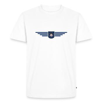 T-shirt Utah Fan – Nature & Liberté - T-shirt Premium bio Homme - blanc - Devant - Nico (187cm)