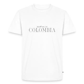 J’aime la Colombie - T-shirt Premium bio Homme - blanc - Devant - Nico (187cm)