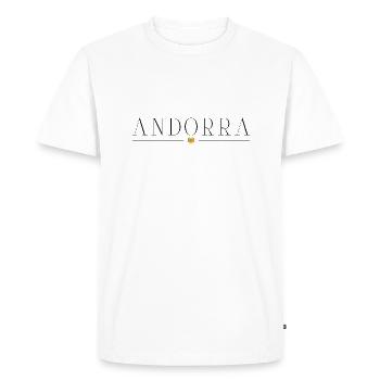 J’aime l’Andorre - T-shirt Premium bio Homme - blanc - Devant - Nico (187cm)