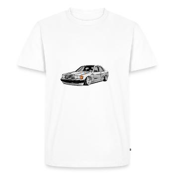 W201 E190 tuning car - Men's Premium Organic T-Shirt - white - Front - Nico (187cm)