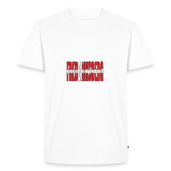 FREDERIKSBERG DENMARK - Men's Premium Organic T-Shirt - white - Front - Nico (187cm)