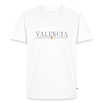 Valencia Style T-Shirt - T-shirt Premium bio Homme - blanc - Devant - Nico (187cm)