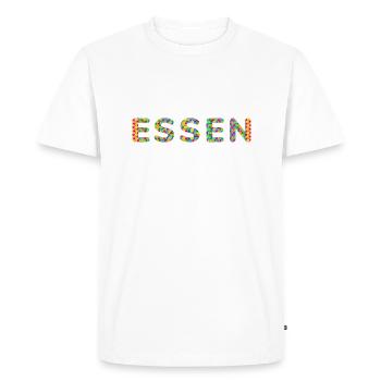 Food Fan T-Shirt – Pour les vrais fans ! - T-shirt Premium bio Homme - blanc - Devant - Nico (187cm)