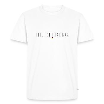 Heidelberg, Germany Elegance Style Design T-Shir - Men's Premium Organic T-Shirt - white - Front - Nico (187cm)