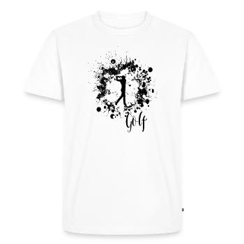Golfer | Golfer | Golf | Funny golf - Men's Premium Organic T-Shirt - white - Front - Nico (187cm)