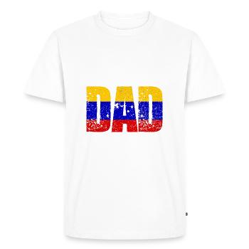 père vénézuélien - T-shirt Premium bio Homme - blanc - Devant - Nico (187cm)