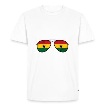 Ghana Afrique - T-shirt Premium bio Homme - blanc - Devant - Nico (187cm)
