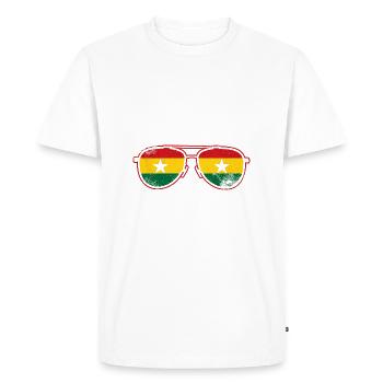 Ghana Afrique - T-shirt Premium bio Homme - blanc - Devant - Nico (187cm)