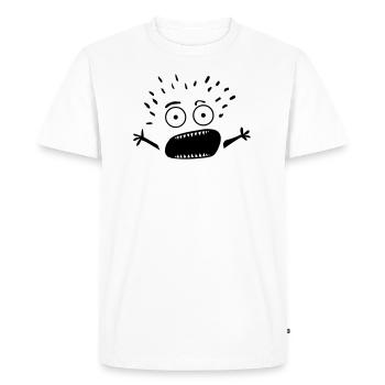 fear icon nothing does scary character scares 1 - Men's Premium Organic T-Shirt - white - Front - Nico (187cm)