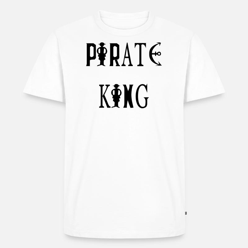 Pirate King - Männer Premium Bio T-Shirt - Weiß