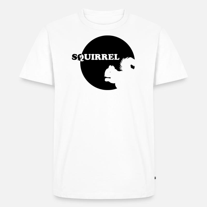 Squirrel Eichhörnchen - Männer Premium Bio T-Shirt - Weiß