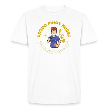 Philippines Gift Nurse Germany - Men's Premium Organic T-Shirt - white - Front - Nico (187cm)