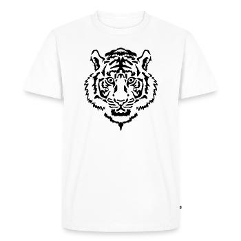 Tiger - T-shirt Premium bio Homme - blanc - Devant - Nico (187cm)