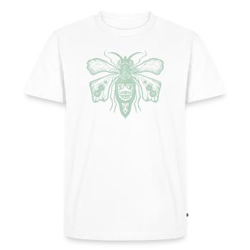 Nœud papillon vert - T-shirt Premium bio Homme - blanc - Devant - Nico (187cm)