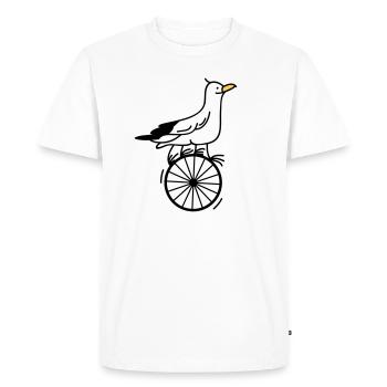 gifted gull - T-shirt Premium bio Homme - blanc - Devant - Nico (187cm)