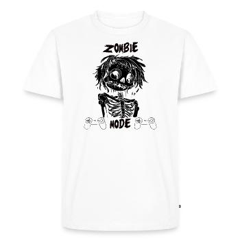 Egoshooter Gamer - mode zombie - T-shirt Premium bio Homme - blanc - Devant - Nico (187cm)