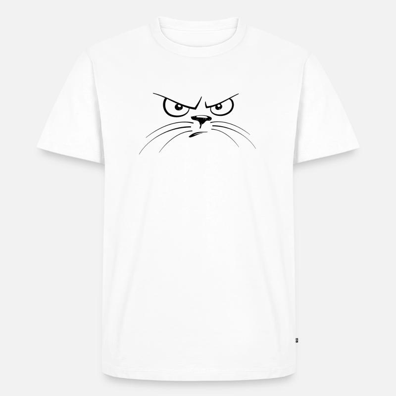 Grumpy cat - Men's Premium Organic T-Shirt - white