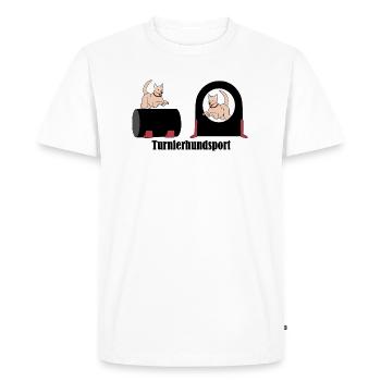 Tournament dog sport THS Sport with dogs - Men's Premium Organic T-Shirt - white - Front - Nico (187cm)