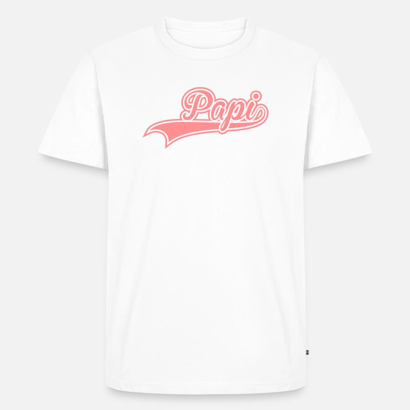 papi - Männer Premium Bio T-Shirt - Weiß