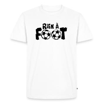 rien a foot ballon expression 1 2 - T-shirt Premium bio Homme - blanc - Devant - Nico (187cm)