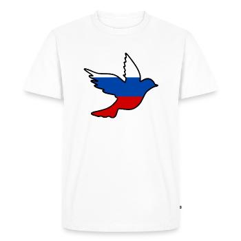 russie - T-shirt Premium bio Homme - blanc - Devant - Nico (187cm)
