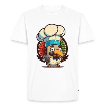 Thanksgiving Feast - Men's Premium Organic T-Shirt - white - Front - Nico (187cm)