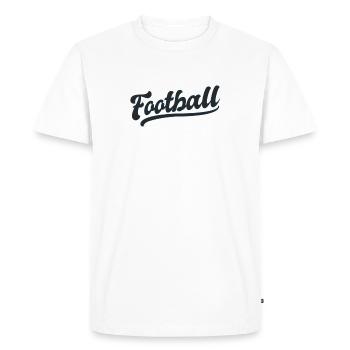 Football américain Ballon de rugby Sport Sport préféré - T-shirt Premium bio Homme - blanc - Devant - Nico (187cm)