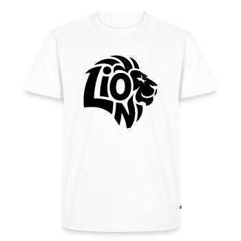 Lion - Cool Lion Logo - T-shirt Premium bio Homme - blanc - Devant - Nico (187cm)