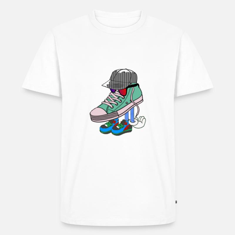 Comic Cartoon Design - Männer Premium Bio T-Shirt - Weiß