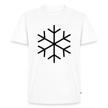 Symbol for cold / ice - Men's Premium Organic T-Shirt - white - Front - Nico (187cm)