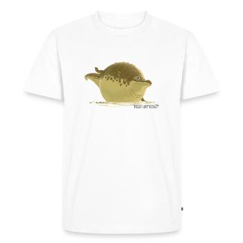 Rollin' Wild - Crocodile - Männer Premium Bio T-Shirt - Weiß - Vorne - Nico (187cm)