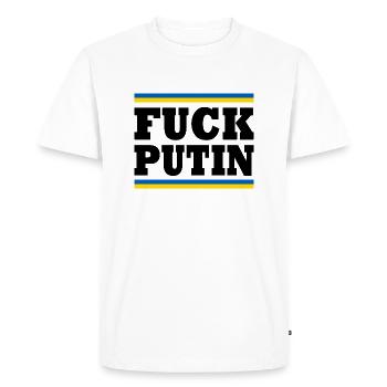 Puck futin - T-shirt Premium bio Homme - blanc - Devant - Nico (187cm)