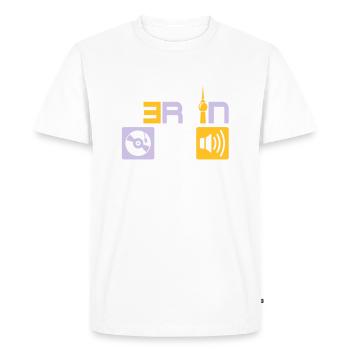 Berlin Music - Men's Premium Organic T-Shirt - white - Front - Nico (187cm)