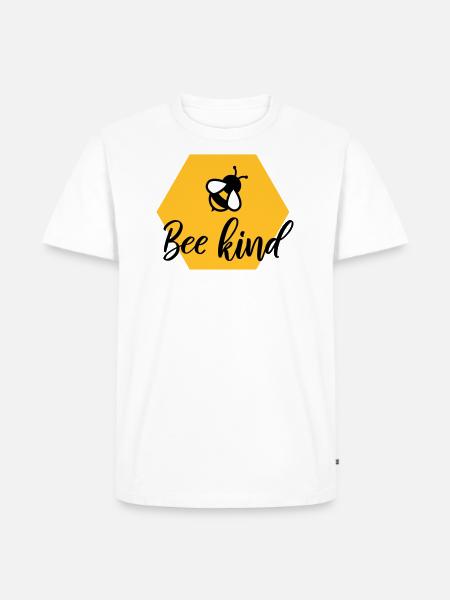Bee kind - Men's Premium Organic T-Shirt - white