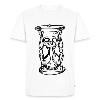 Sablier - T-shirt Premium bio Homme - blanc - Devant - Nico (187cm)