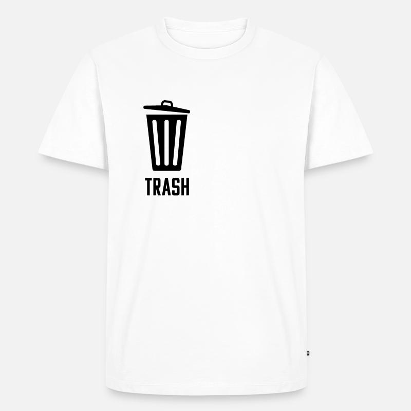 Conception TRASH - T-shirt Premium bio Homme - blanc