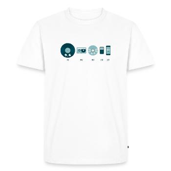 music history - T-shirt Premium bio Homme - blanc - Devant - Nico (187cm)
