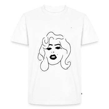 Marilyn Monroe - T-shirt Premium bio Homme - blanc - Devant - Nico (187cm)