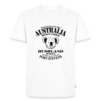 Koala - Australia - Australien - Men's Premium Organic T-Shirt - white - Front - Nico (187cm)
