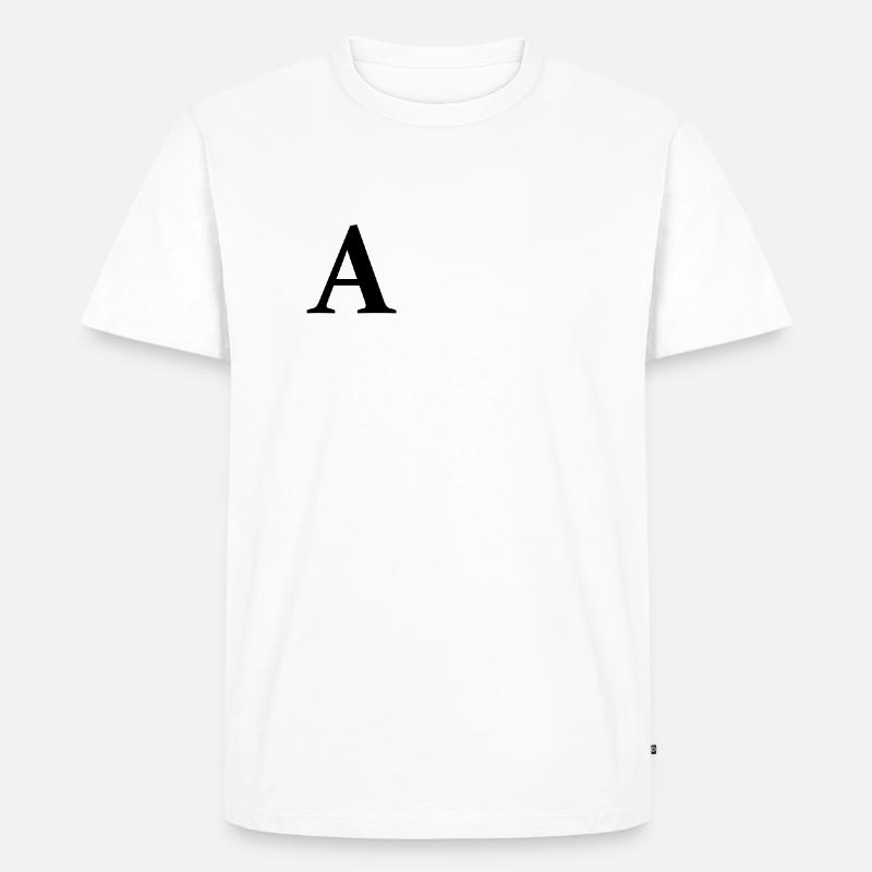A - Männer Premium Bio T-Shirt - Weiß